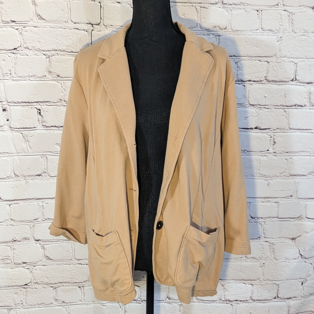 Liz Claiborne khaki blazer